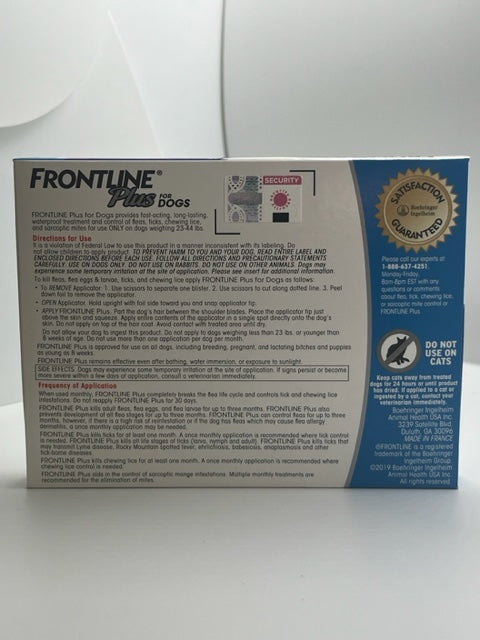 Frontline Plus for 23-44lb Dogs